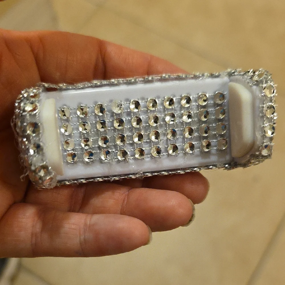 Crystal-Embellished Phone Grip - Silver